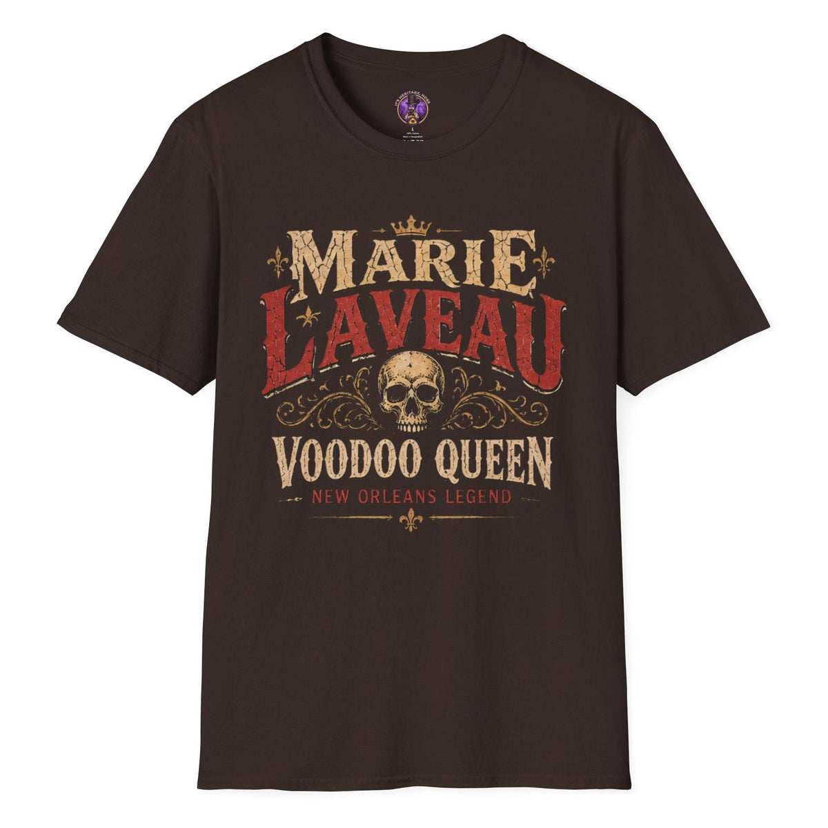 Marie Laveau Voodoo Queen Skull Tee | It's Heritage Hoss