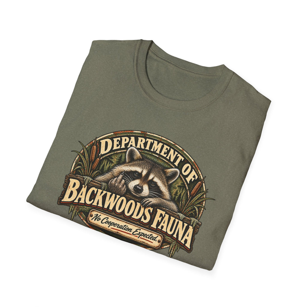Department of Backwoods Fauna T-Shirt — Rural Wildlife Humor