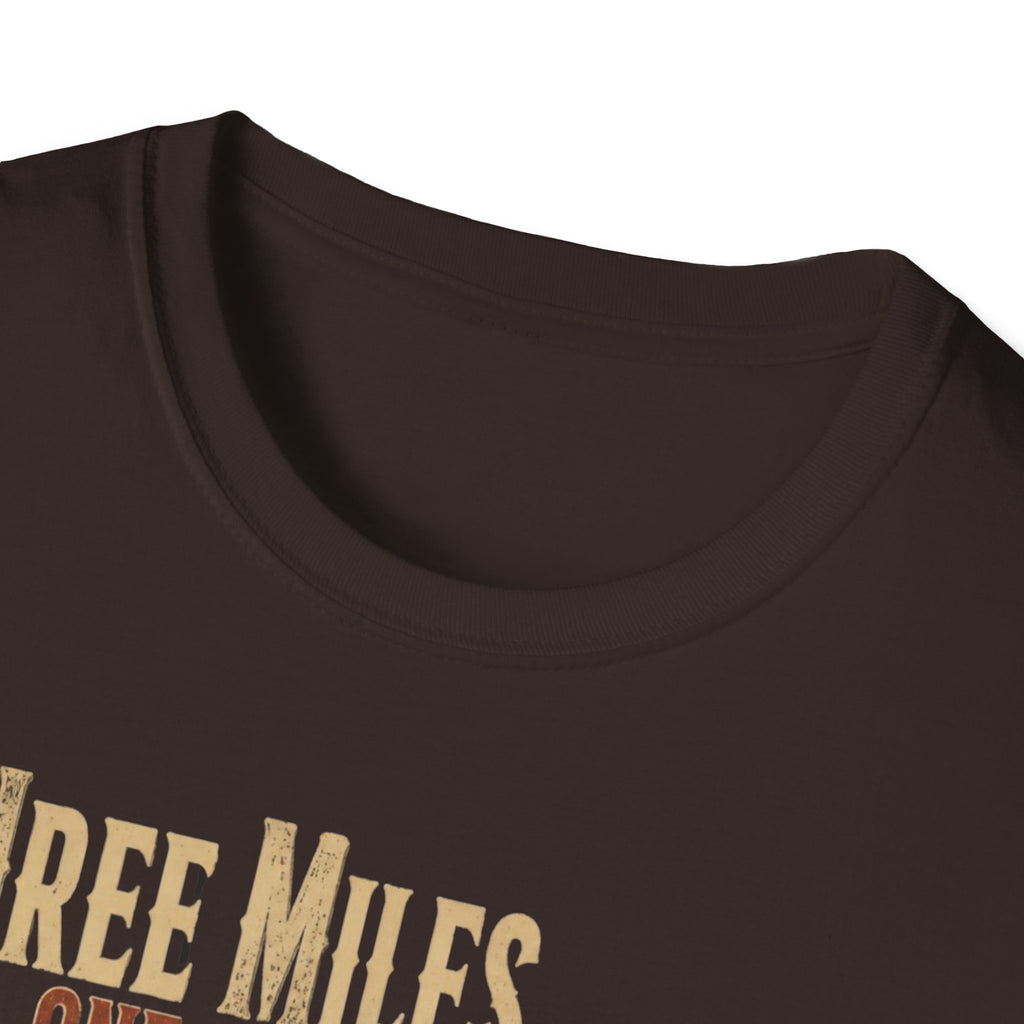 Three Miles for One Gobble Turkey Hunting T-Shirt