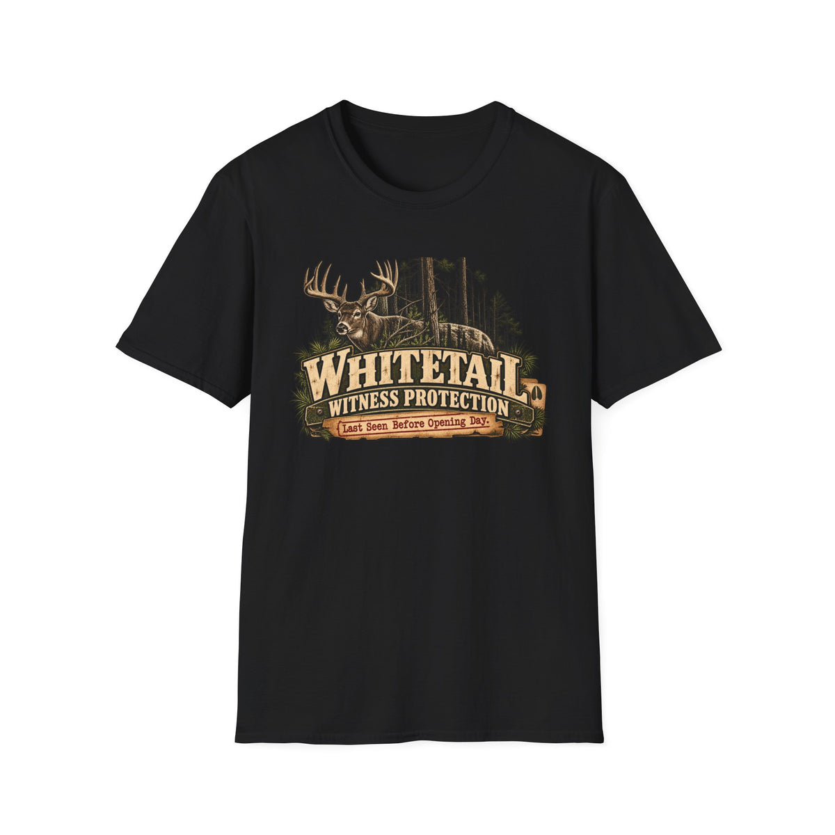 Whitetail Witness Protection T-Shirt — Deer Hunting