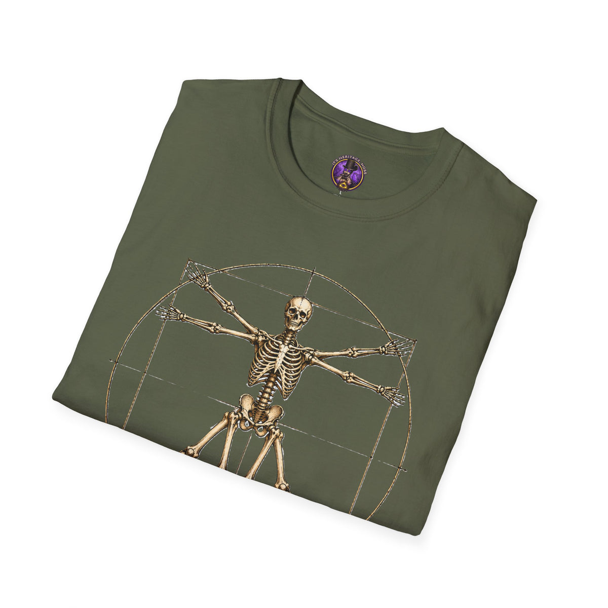 Vitruvian Skeleton T-Shirt | It's Heritage Hoss