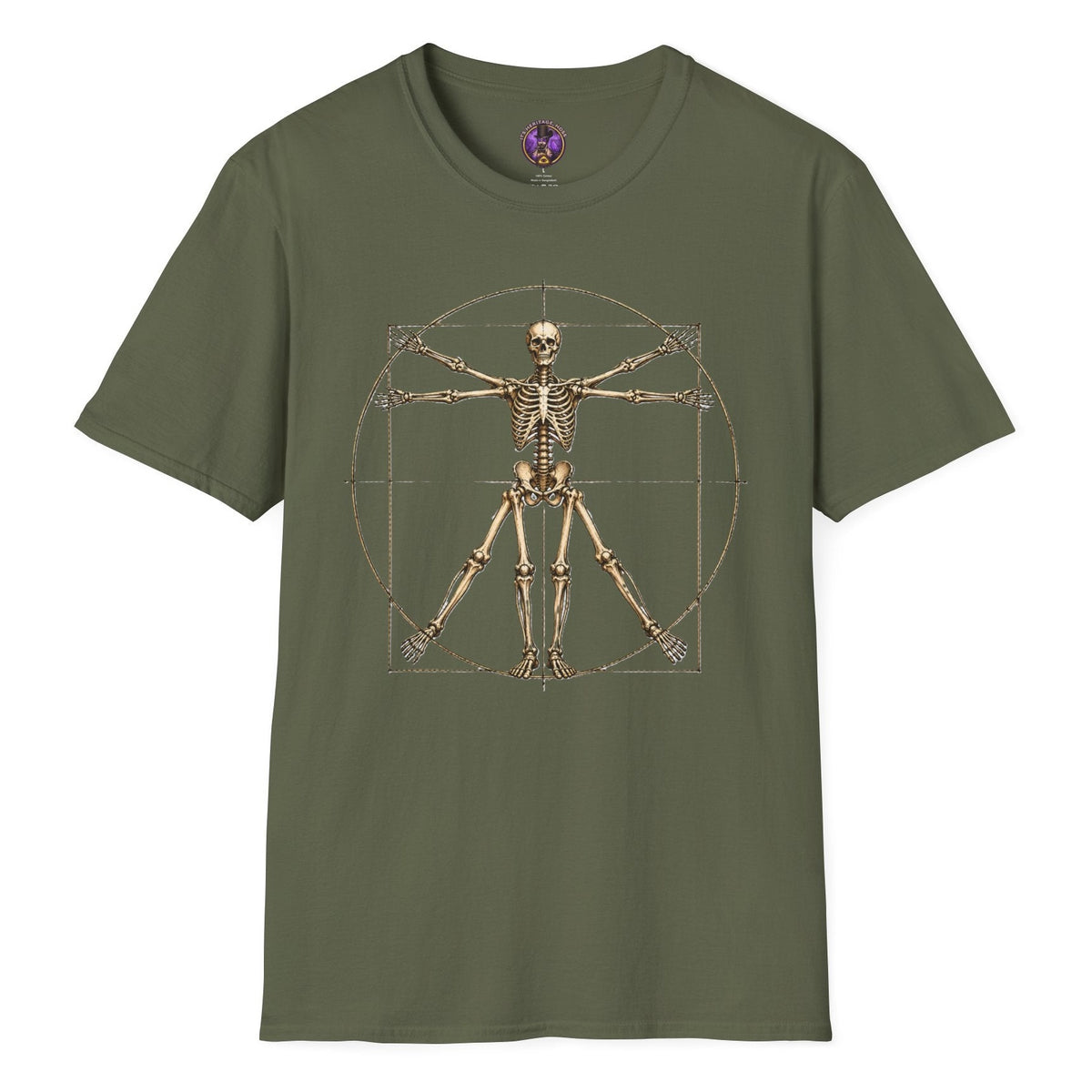 Vitruvian Skeleton T-Shirt | It's Heritage Hoss