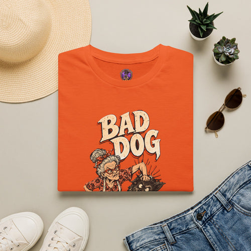 Bad Dog Halloween T‑Shirt - Vintage Witch & graphic T-shirt product image 2