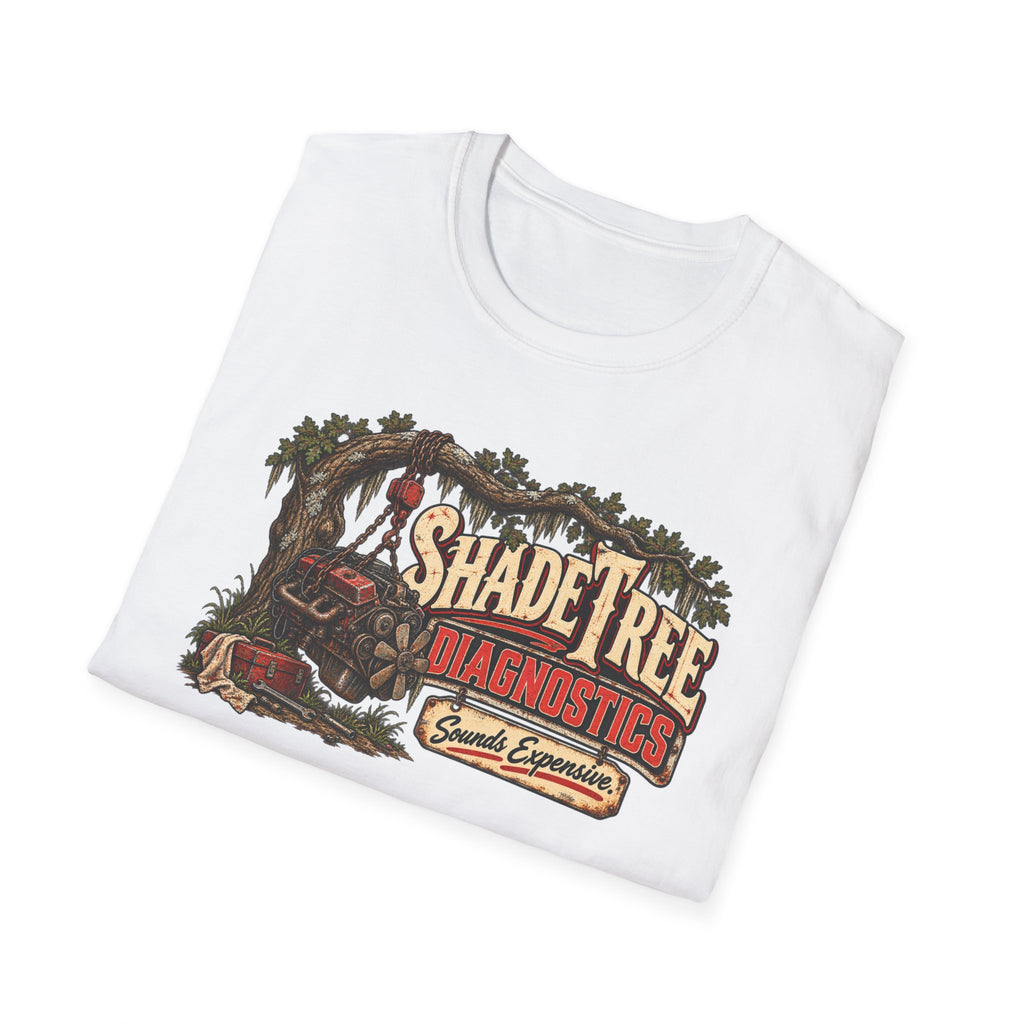 Shade Tree Diagnostics T-Shirt — Mechanic Humor