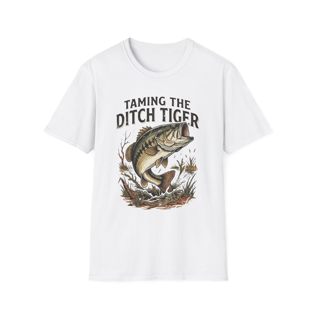 Taming the Ditch Tiger Bass T-Shirt | It's Heritage Hoss