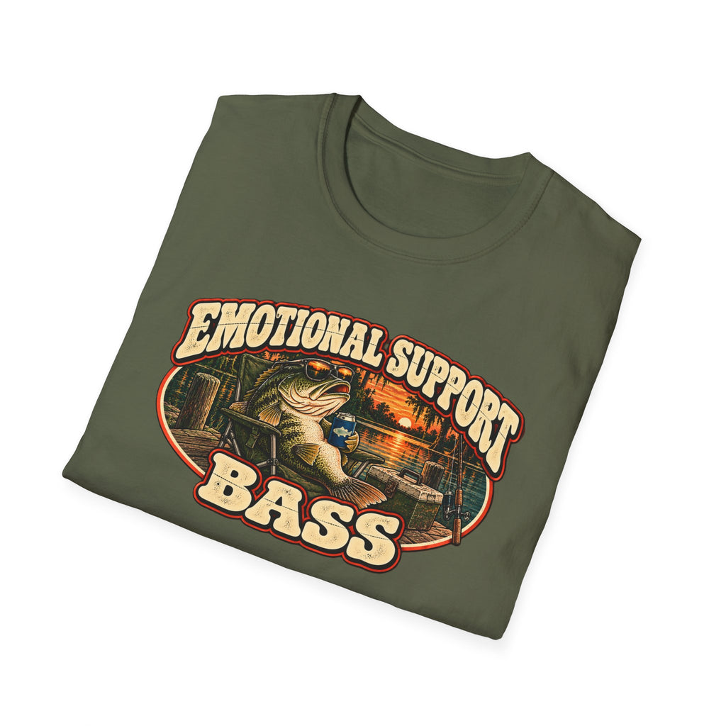 Emotional Support Bass Vintage Fishing
