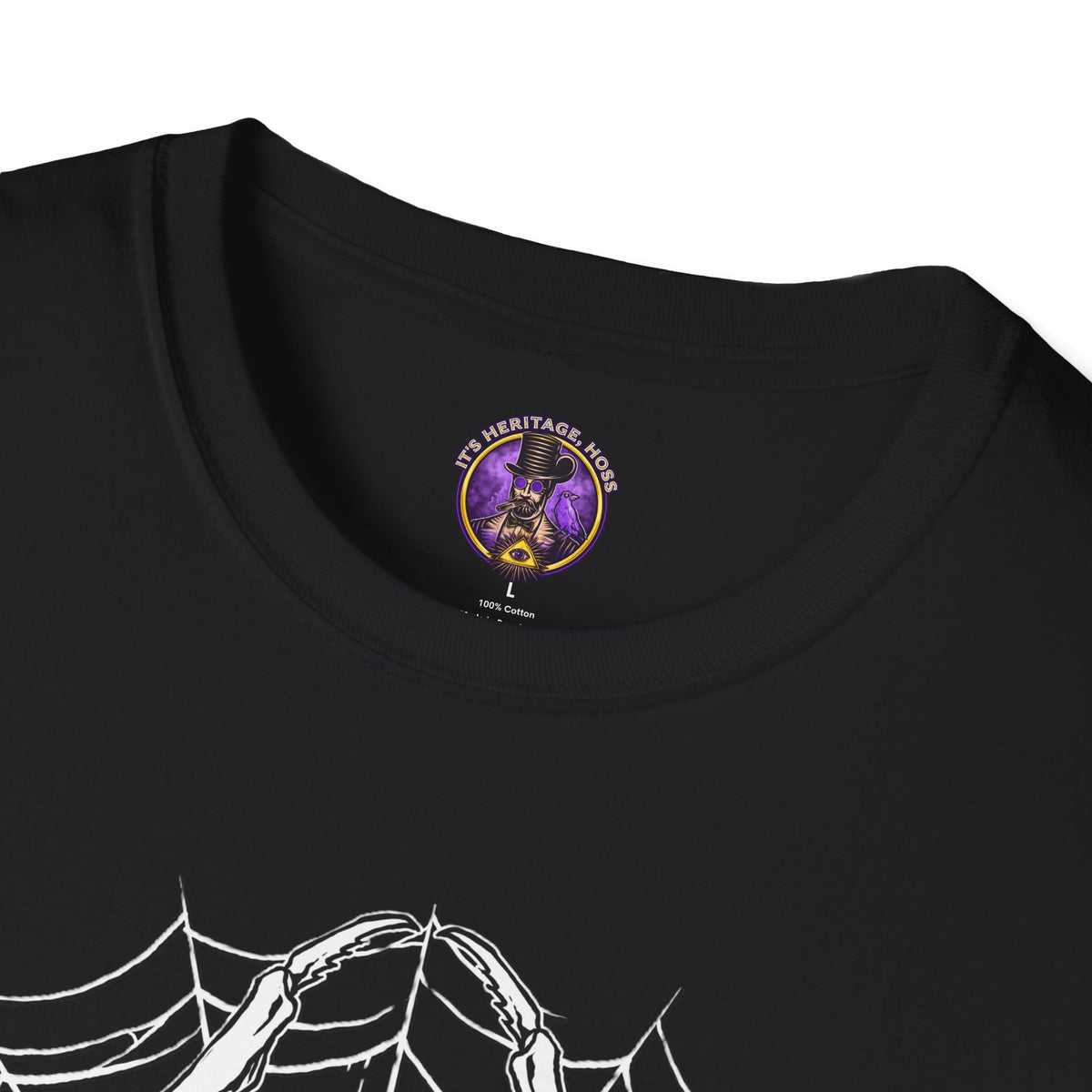 Skull & Spiderweb Graphic T-Shirt