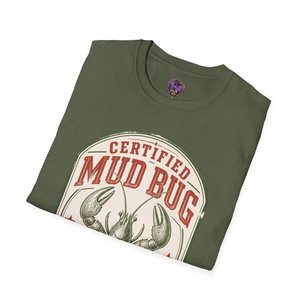 Certified Mud Bug Louisiana Boil Approved graphic T-shirt product image 13