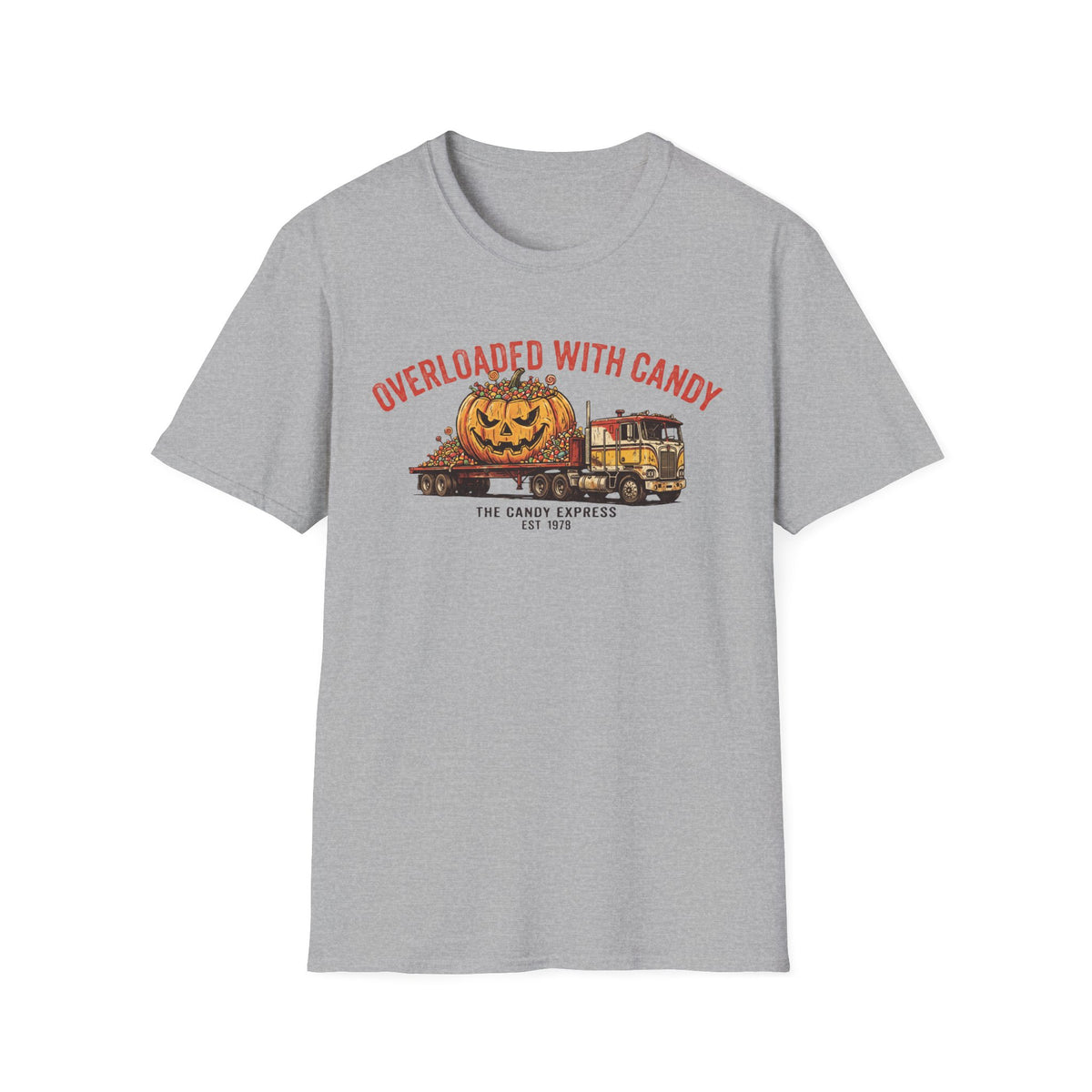 Overloaded With Candy Funny Trucker Halloween Shirt | It's Heritage Hoss