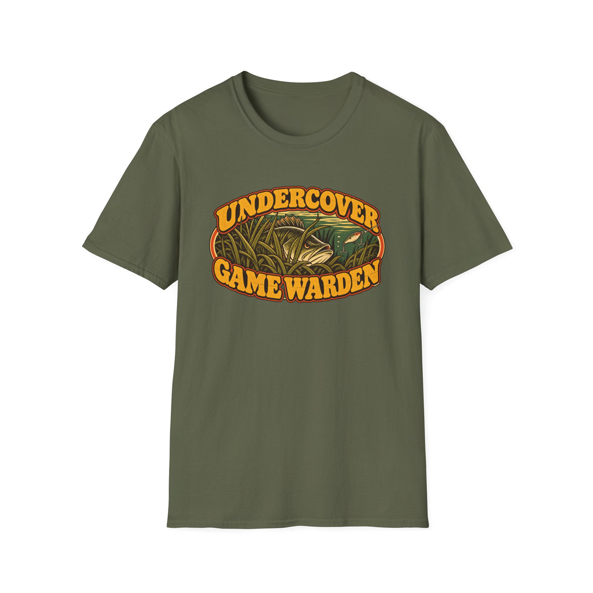 Undercover Game Warden Vintage Bass Fishing