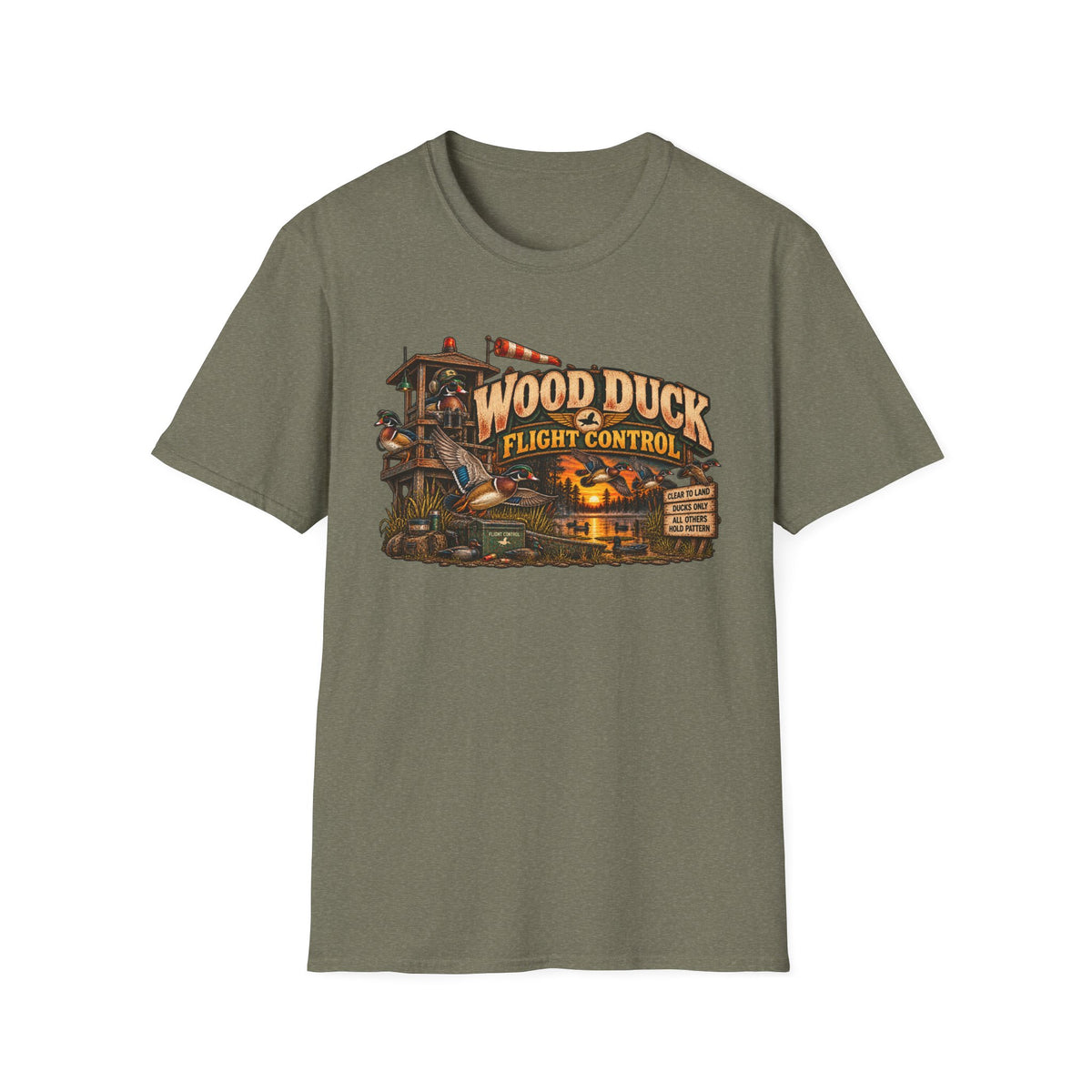 Wood Duck Flight Control T-Shirt — Duck Hunting