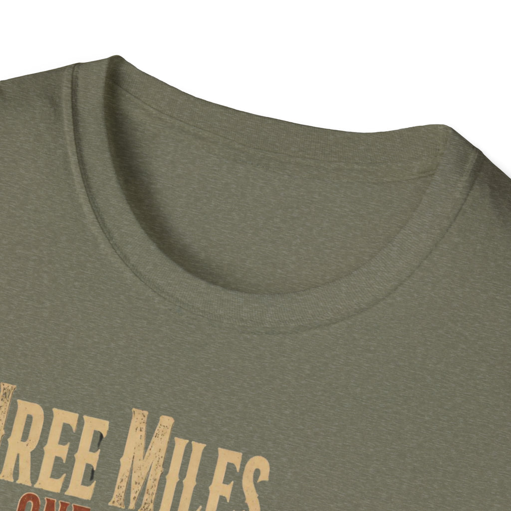 Three Miles for One Gobble Turkey Hunting T-Shirt