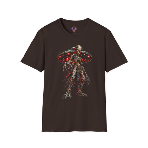 Alien Horror T-Shirt - Creepy UFO Monster Tee graphic T-shirt product image 2
