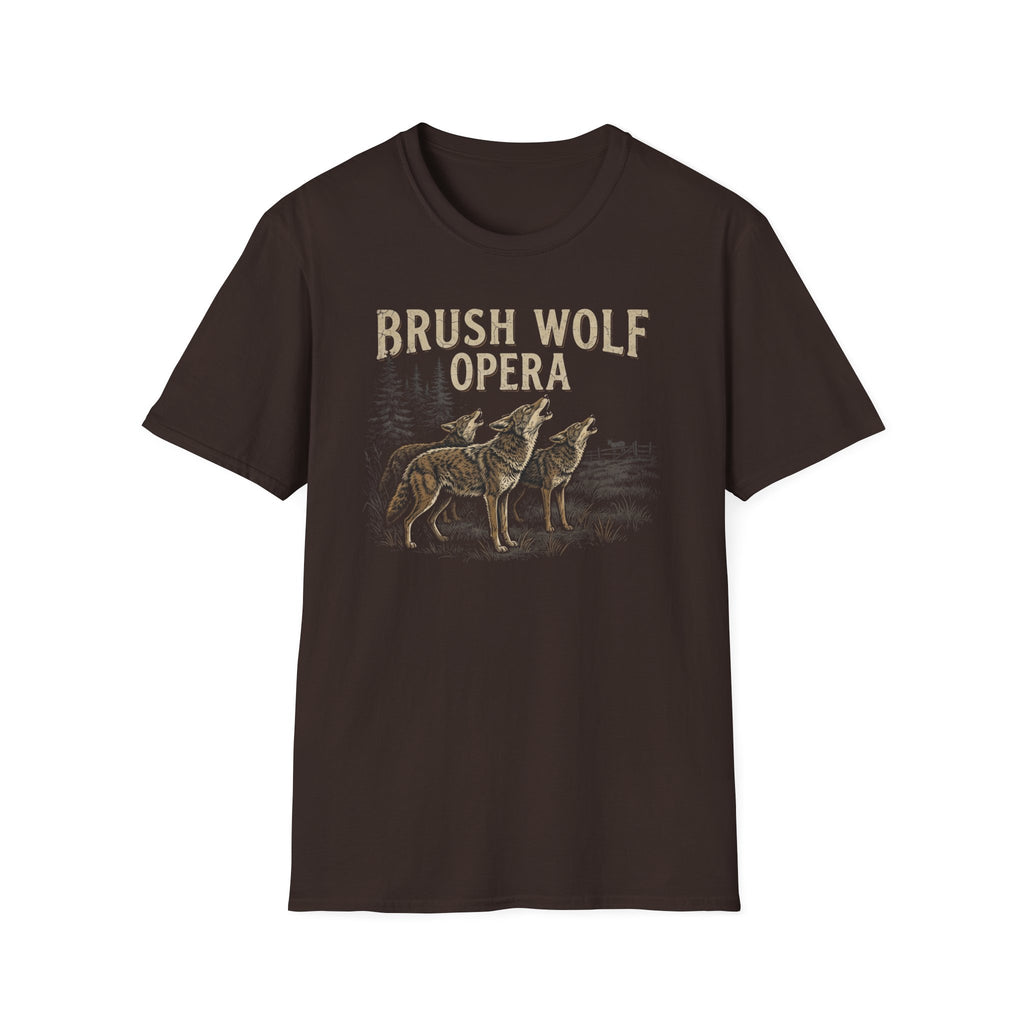 Brush Wolf Opera Coyote T-Shirt | It's Heritage Hoss