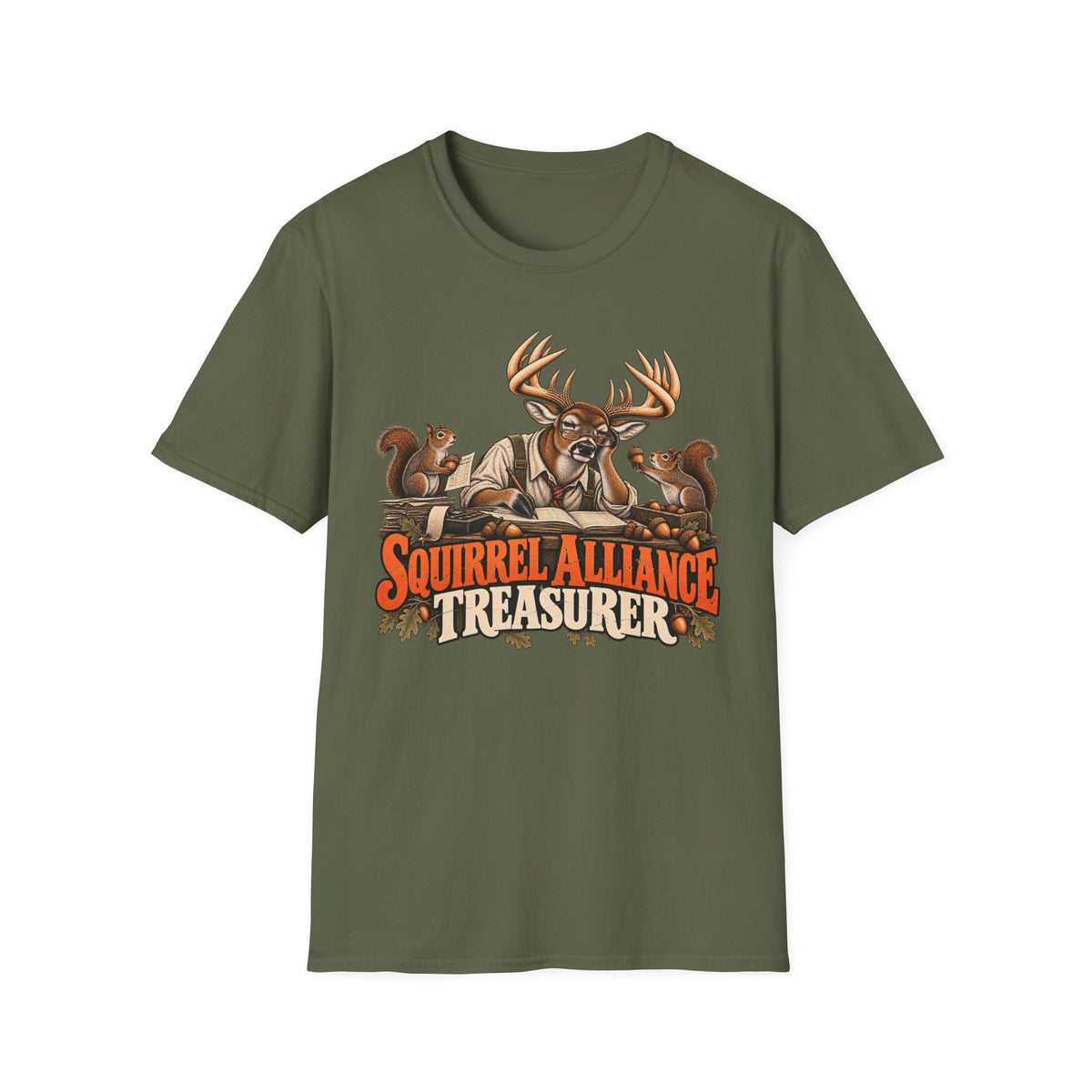 Squirrel Alliance Treasurer Woodland Whitetail Hunting Design