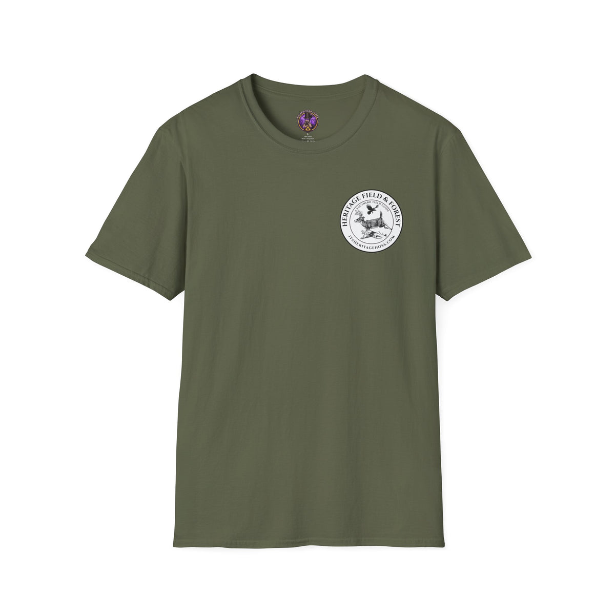 Frog Illustration T-Shirt — Detailed Vintage Bullfrog Graphic Tee — product view 4