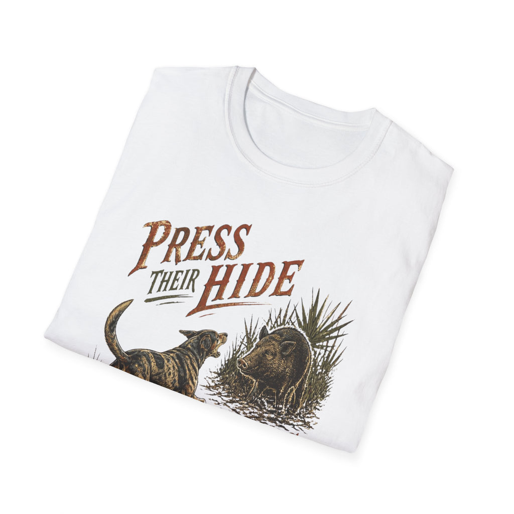Press Their Hide Til Boss Arrives Catahoula Hog Dog Shirt