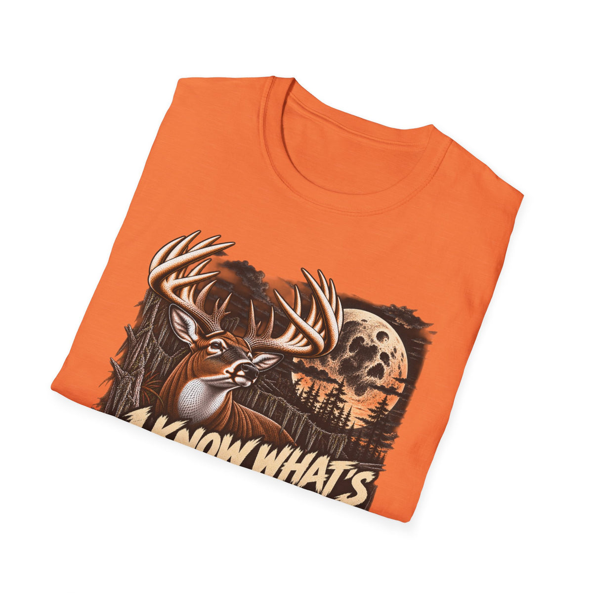 I Know What's Inside The Moon Weird Whitetail Deer Design