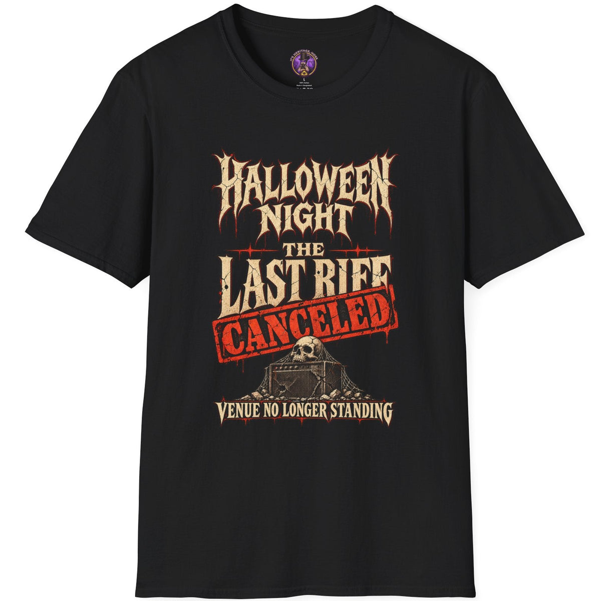 Halloween Night Last Ride Canceled haunted attraction graphic tee