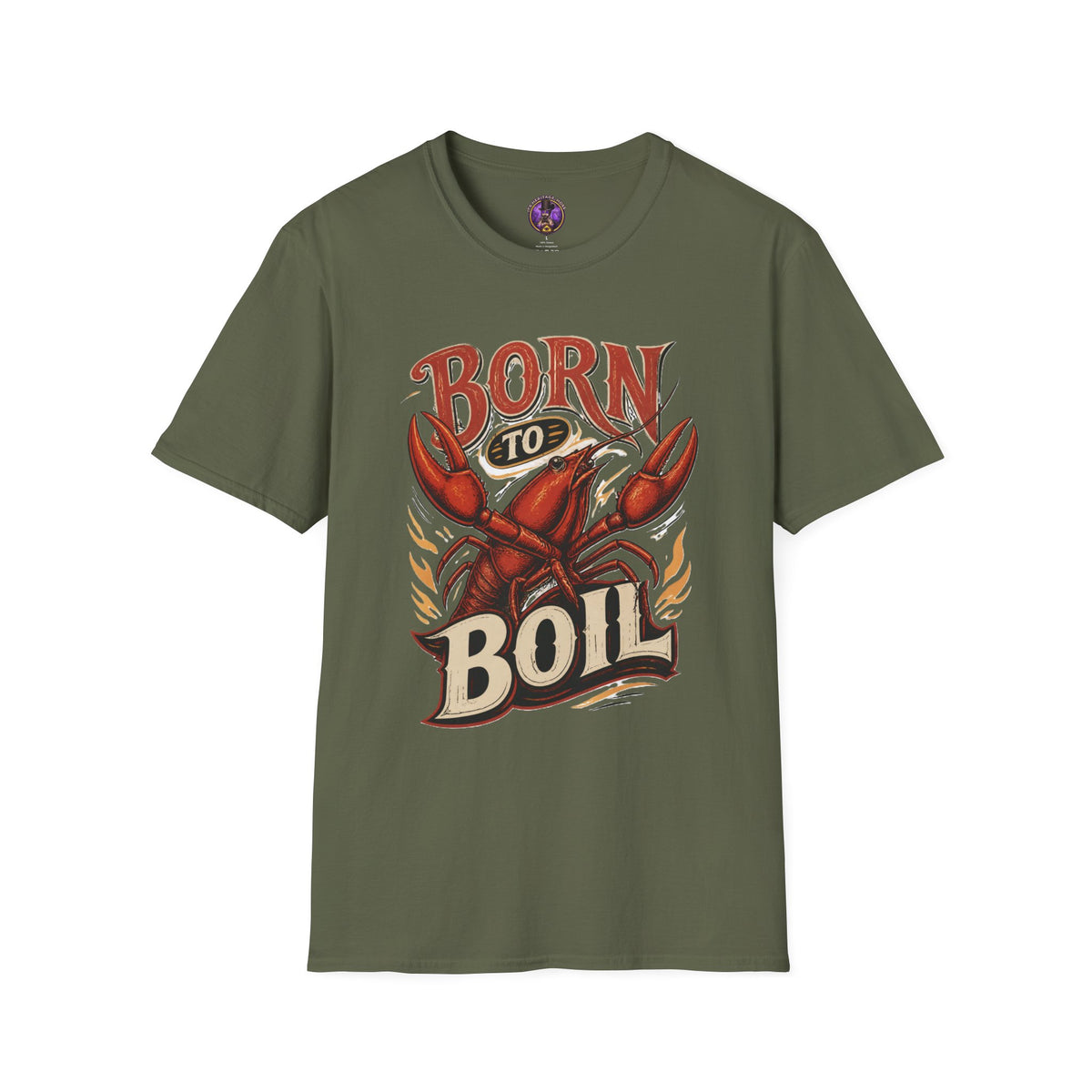 Born to Boil Retro Crawfish T-Shirt graphic T-shirt product image 4