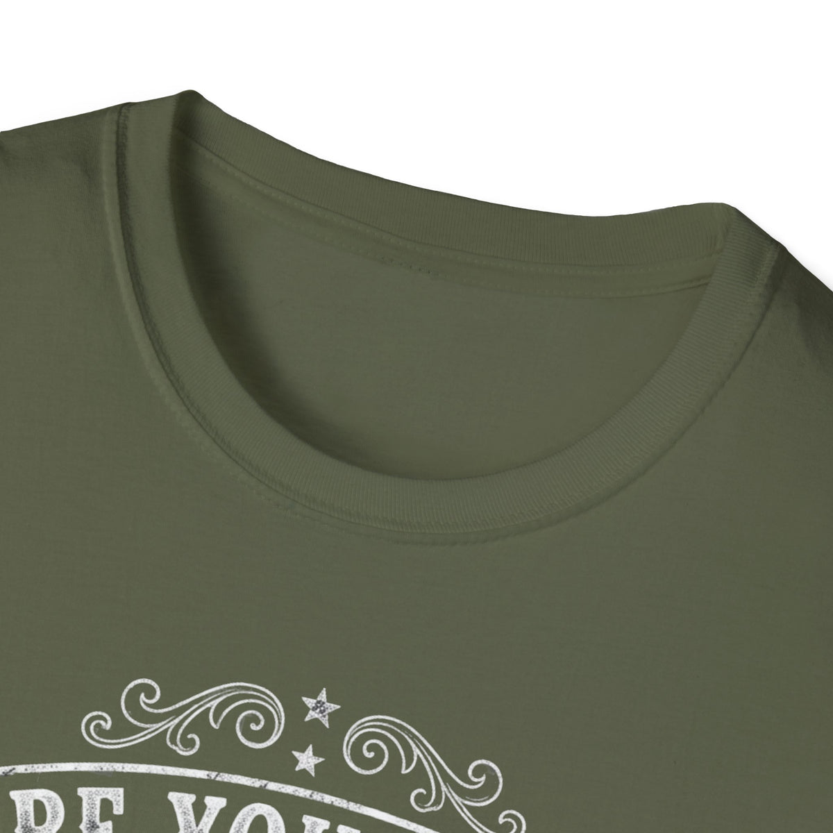 Crew-neck and upper graphic detail of Are You Sure Hank Done It This Way T-Shirt.