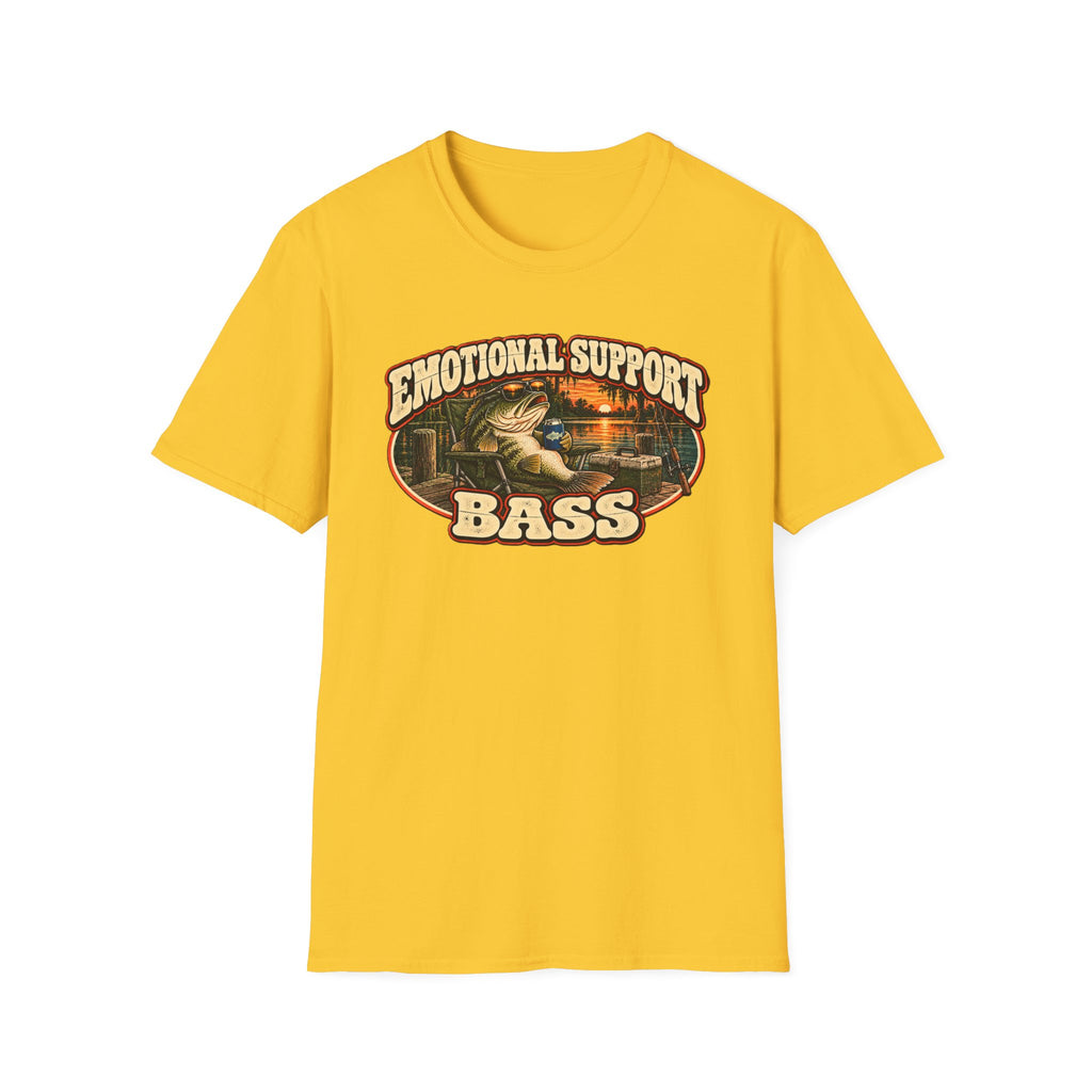 Emotional Support Bass Vintage Fishing
