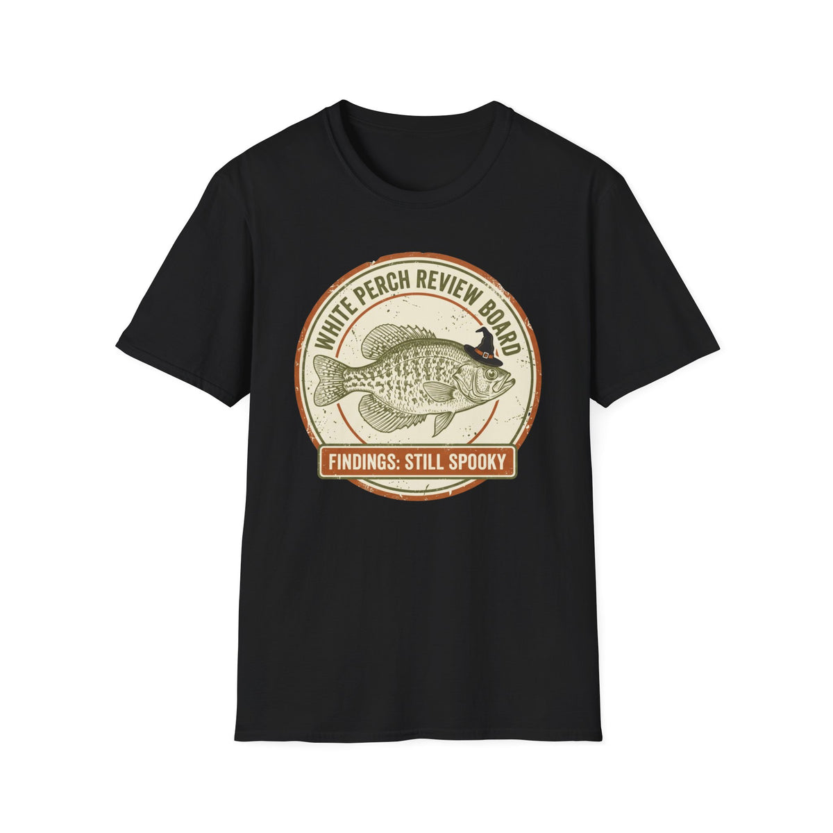 White Perch Review Board Spooky Crappie Fishing Shirt | It's Heritage Hoss