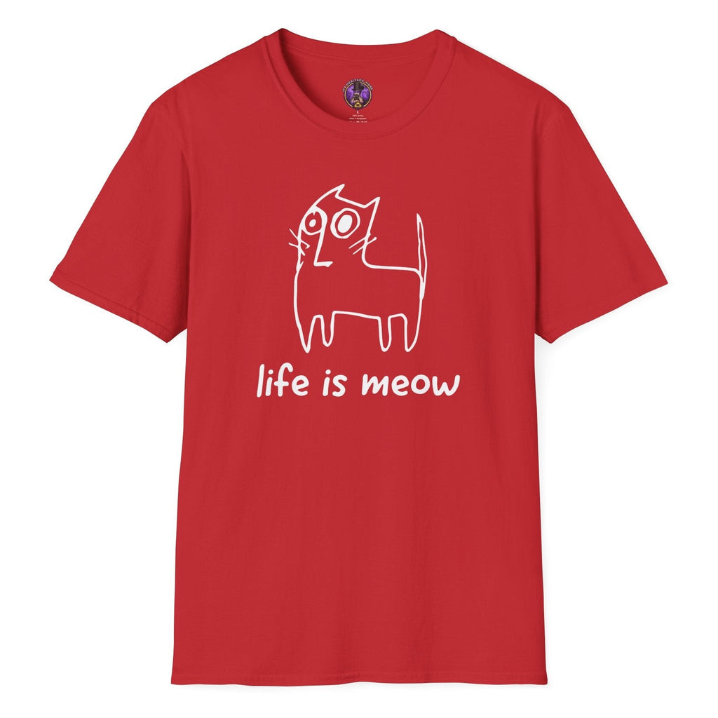 Life Is Meow Doodle Cat T-Shirt | It's Heritage Hoss