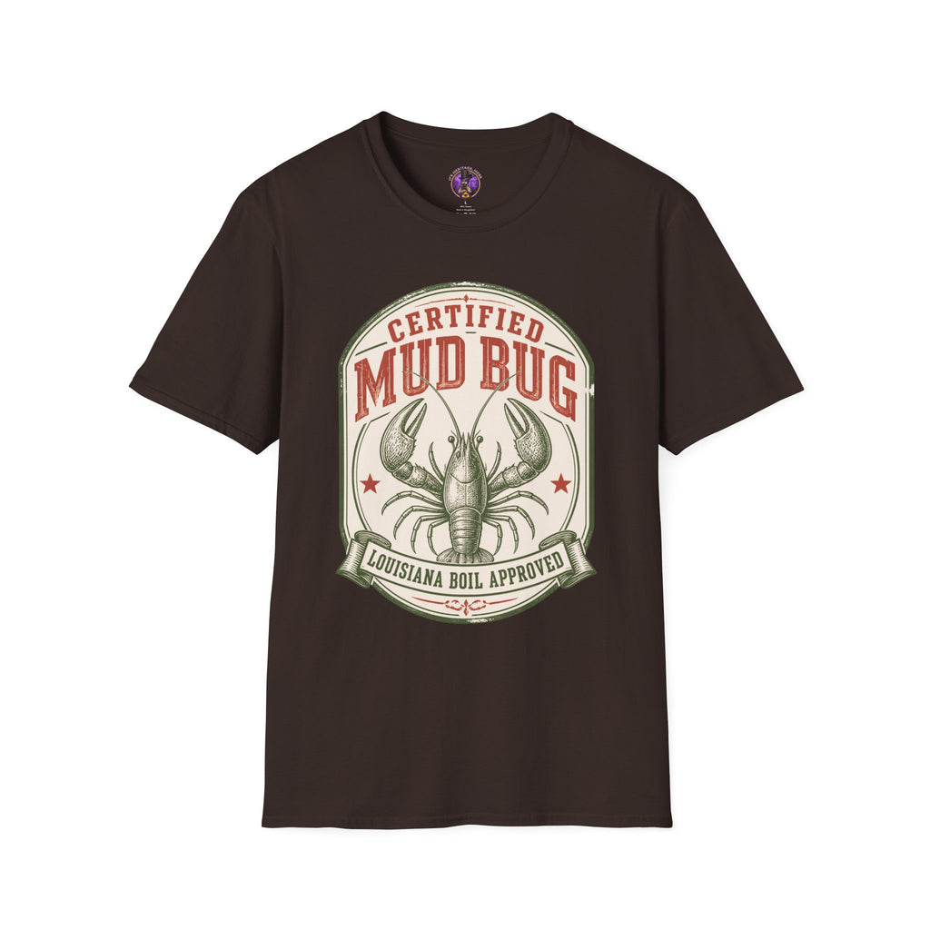 Certified Mud Bug Louisiana Boil Approved graphic T-shirt product image 2