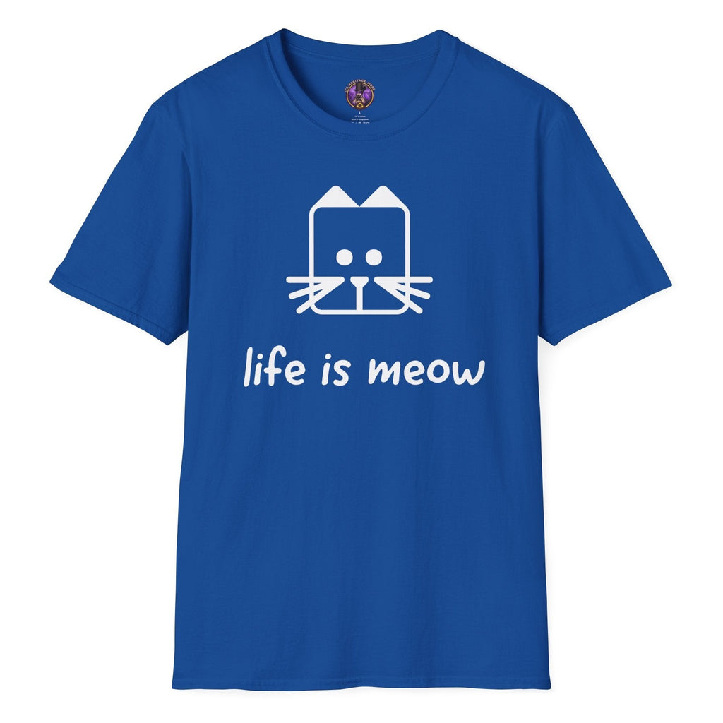 Life Is Meow Geometric Cat Tee | It's Heritage Hoss