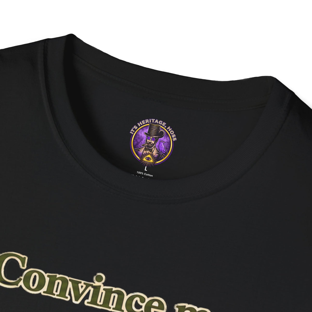 Convince Me Turtle T-Shirt - Funny Skeptical Tortoise Graphic Tee graphic T-shirt product image 4