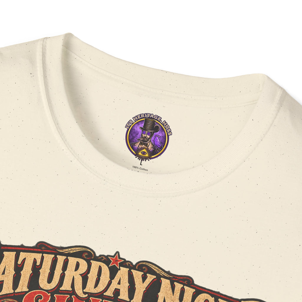 Saturday Sinner Sunday Singer T-Shirt | It's Heritage Hoss
