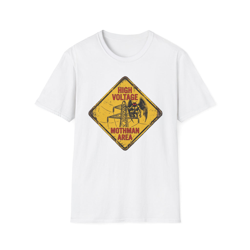 Mothman High Voltage Warning Sign Cryptid Shirt | It's Heritage Hoss