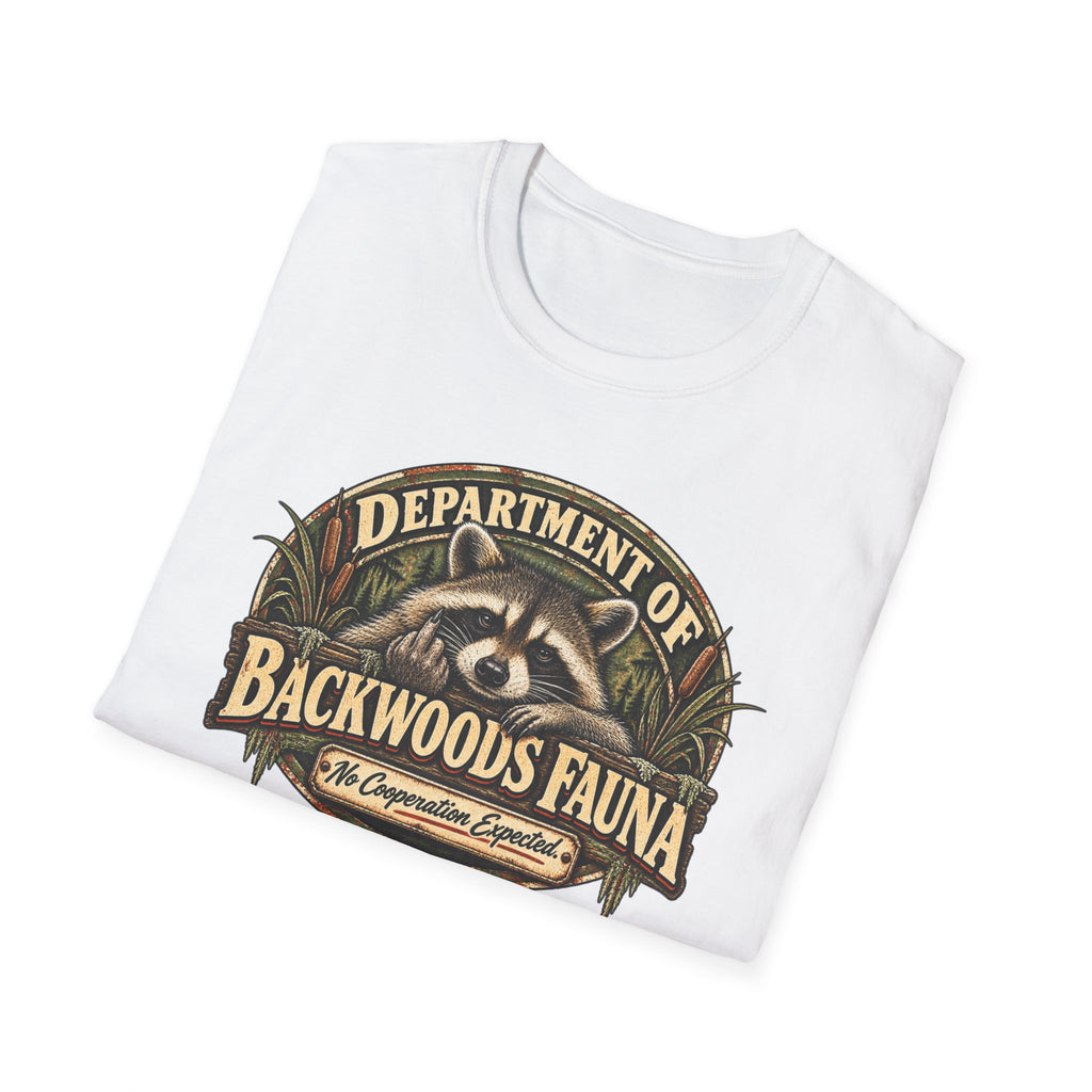 Department of Backwoods Fauna T-Shirt — Rural Wildlife Humor