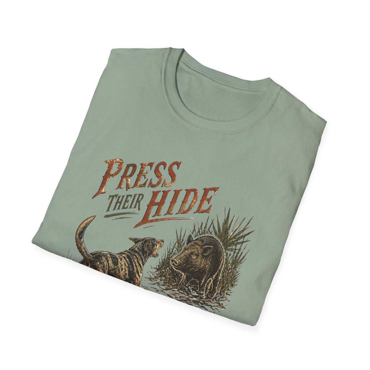 Press Their Hide Til Boss Arrives Catahoula Hog Dog Shirt