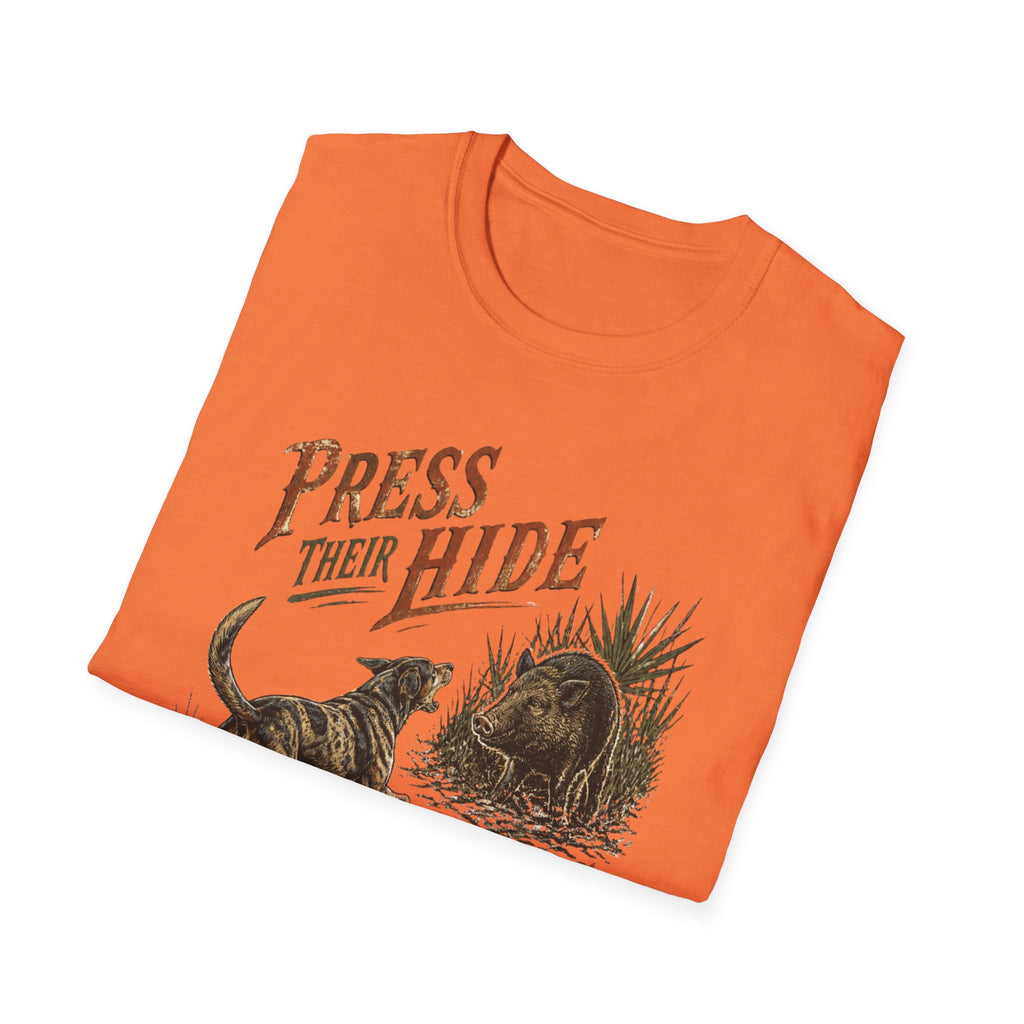 Press Their Hide Til Boss Arrives Catahoula Hog Dog Shirt