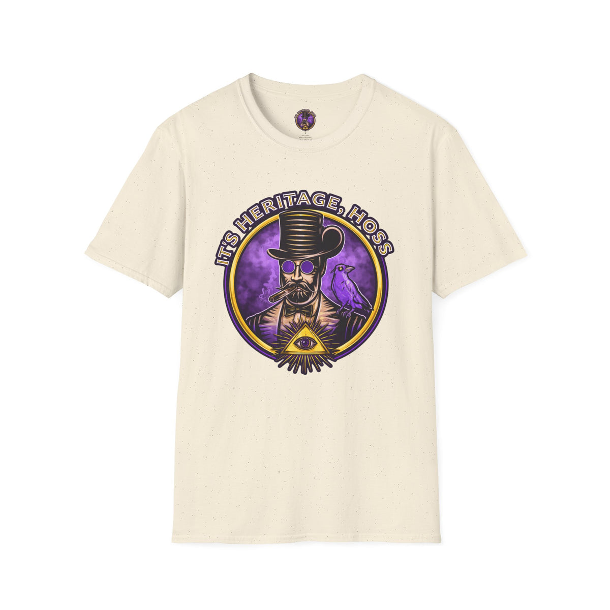 Raven Occult Shirt | It's Heritage Hoss Gothic Graphic Tee graphic T-shirt product image 2