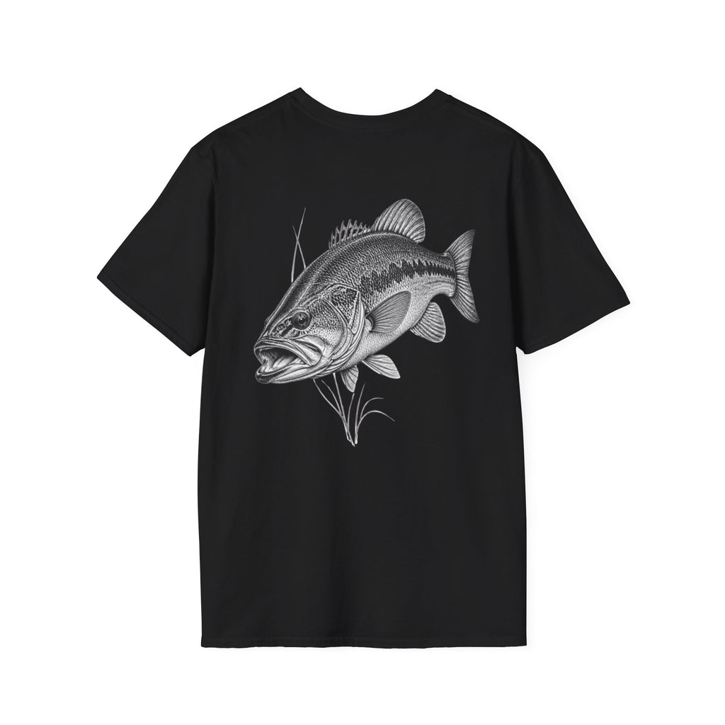 Bass Fishing T-Shirt — Vintage Largemouth Bass Graphic Tee — product view 7