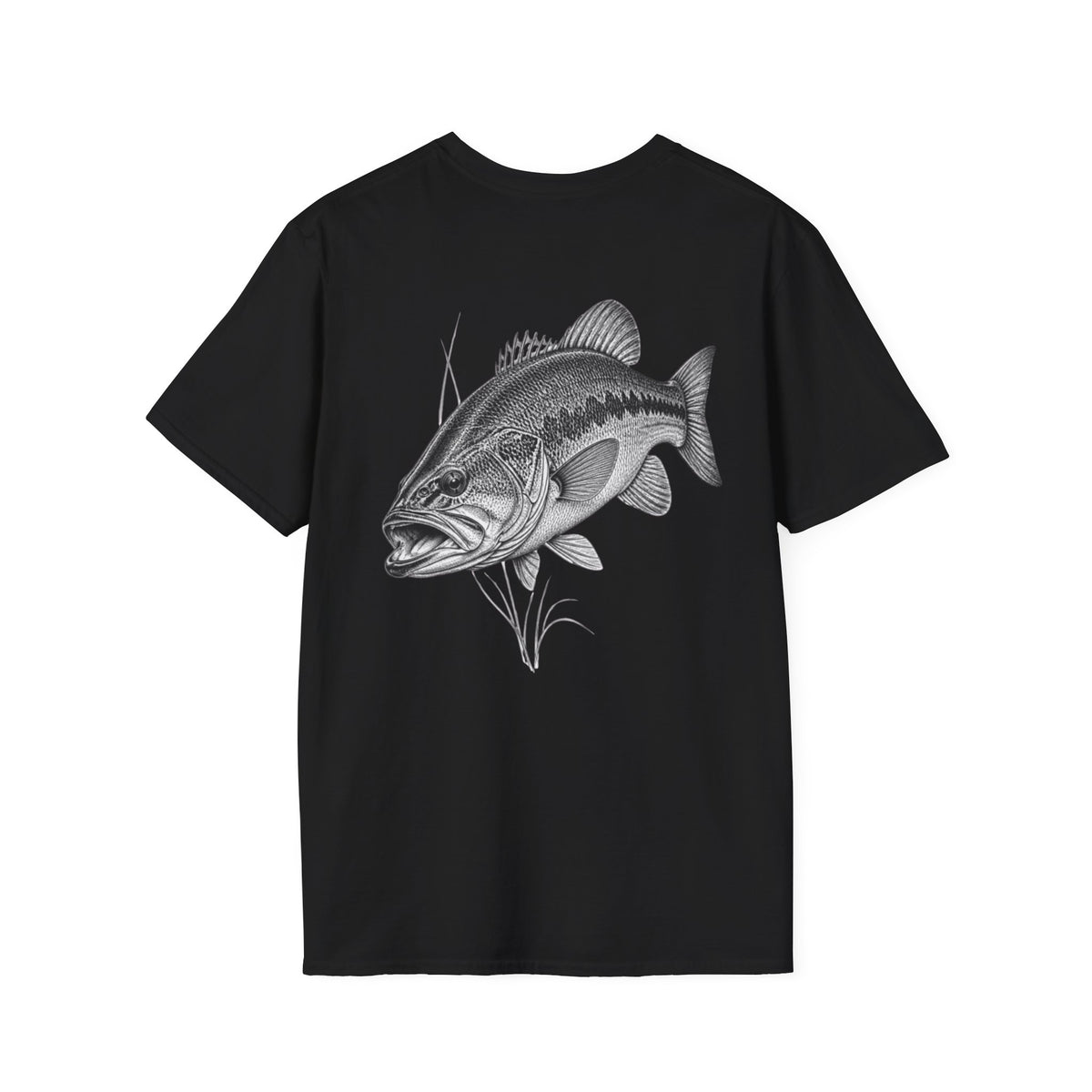 Bass Fishing T-Shirt — Vintage Largemouth Bass Graphic Tee — product view 7