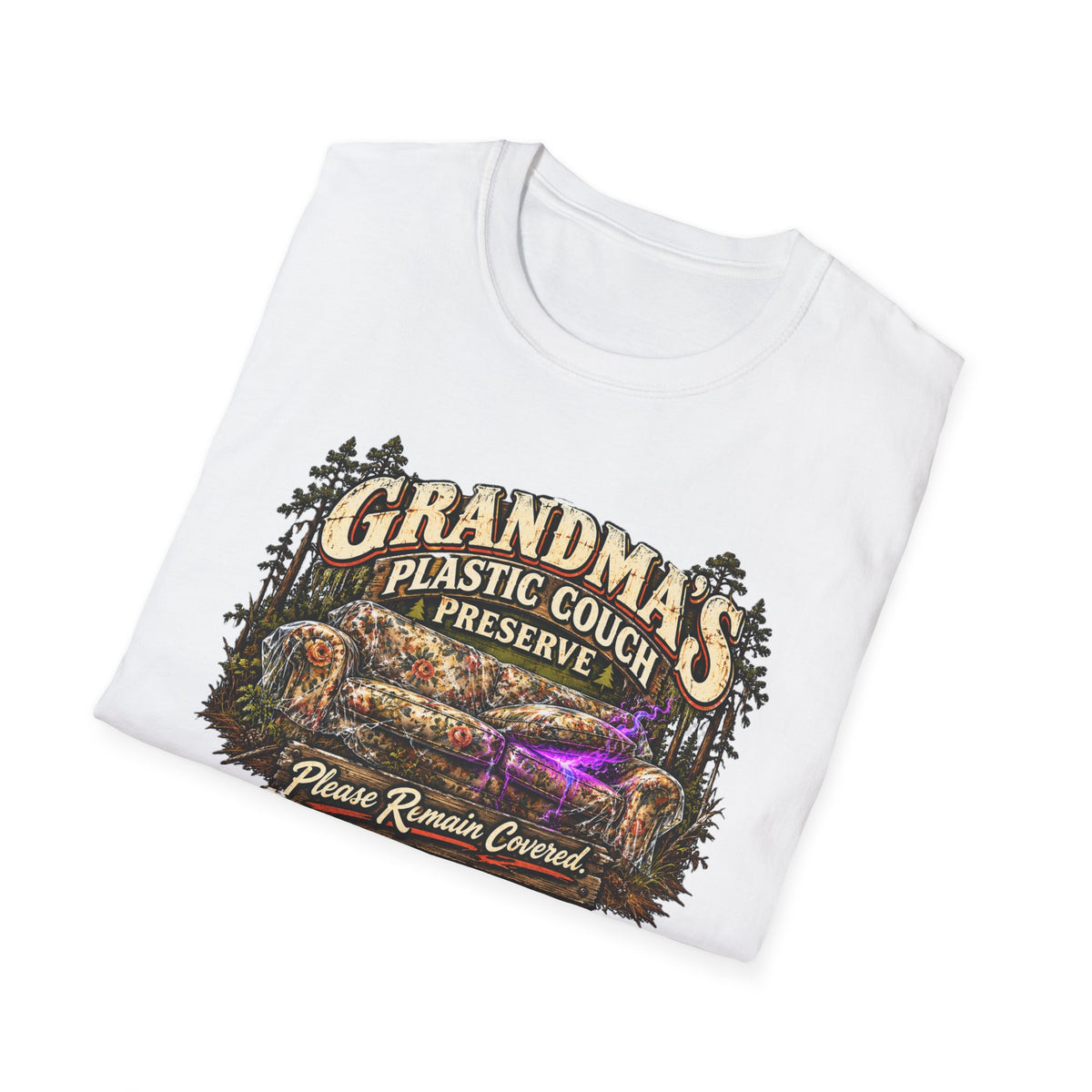 Grandma’s Plastic Couch Preserve T-Shirt — Southern Nostalgia