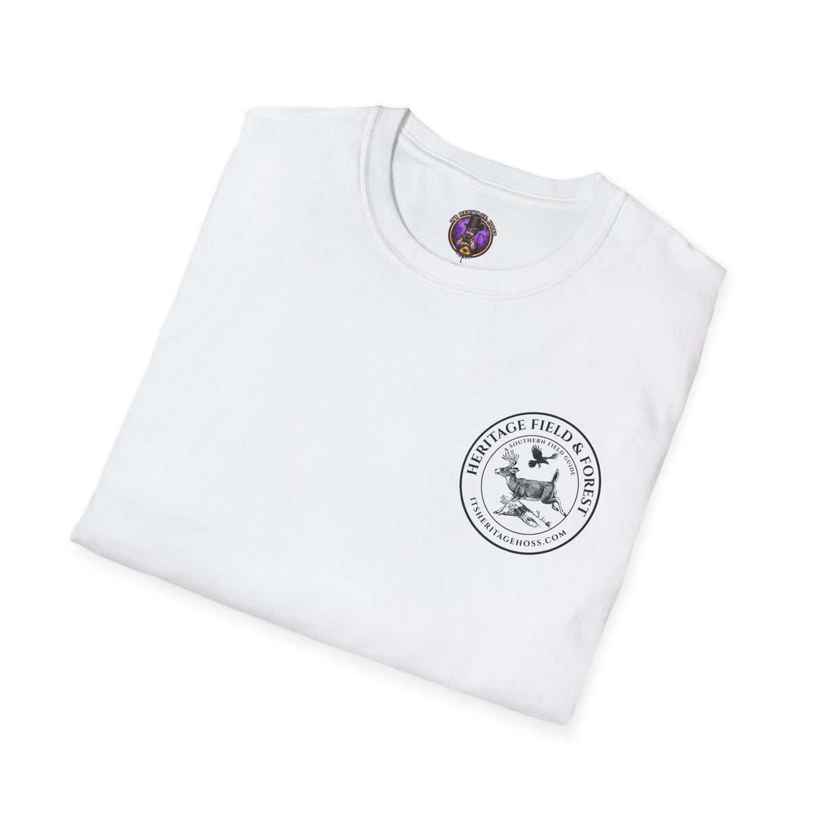 Deer Buck Graphic T-Shirt — Realistic Buck Head Hunting Tee — product view 9