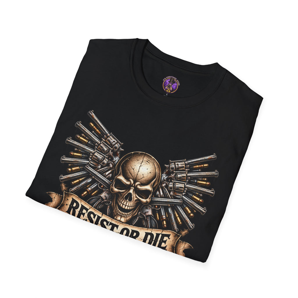 Resist or Die Skull T-Shirt | It's Heritage Hoss