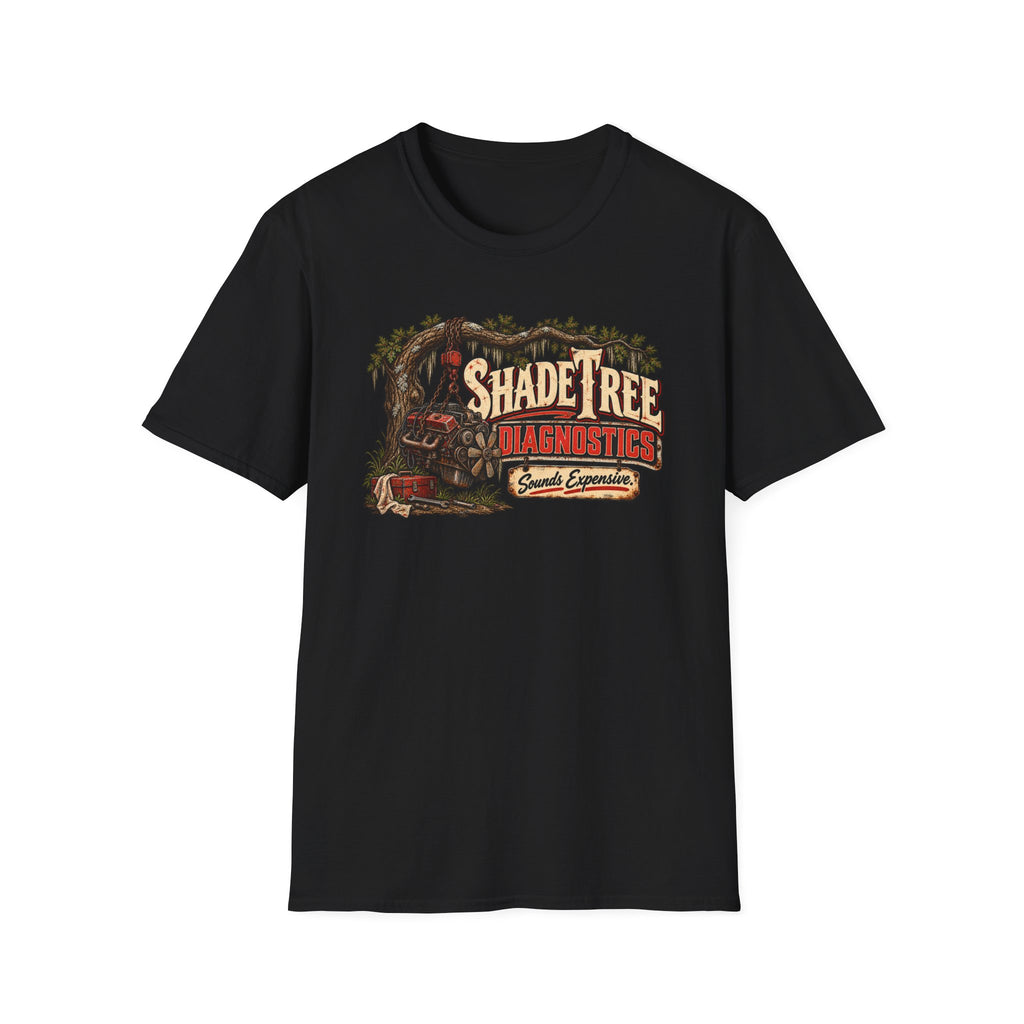 Shade Tree Diagnostics T-Shirt — Mechanic Humor