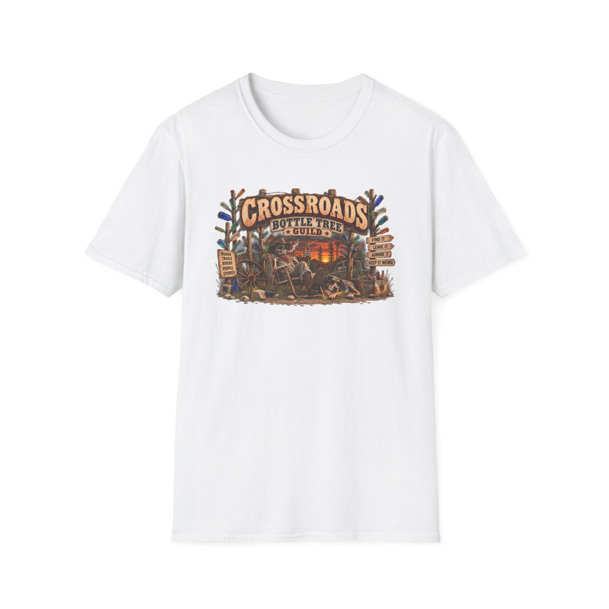 Crossroads Bottle Tree T-Shirt — Southern Folk Magic