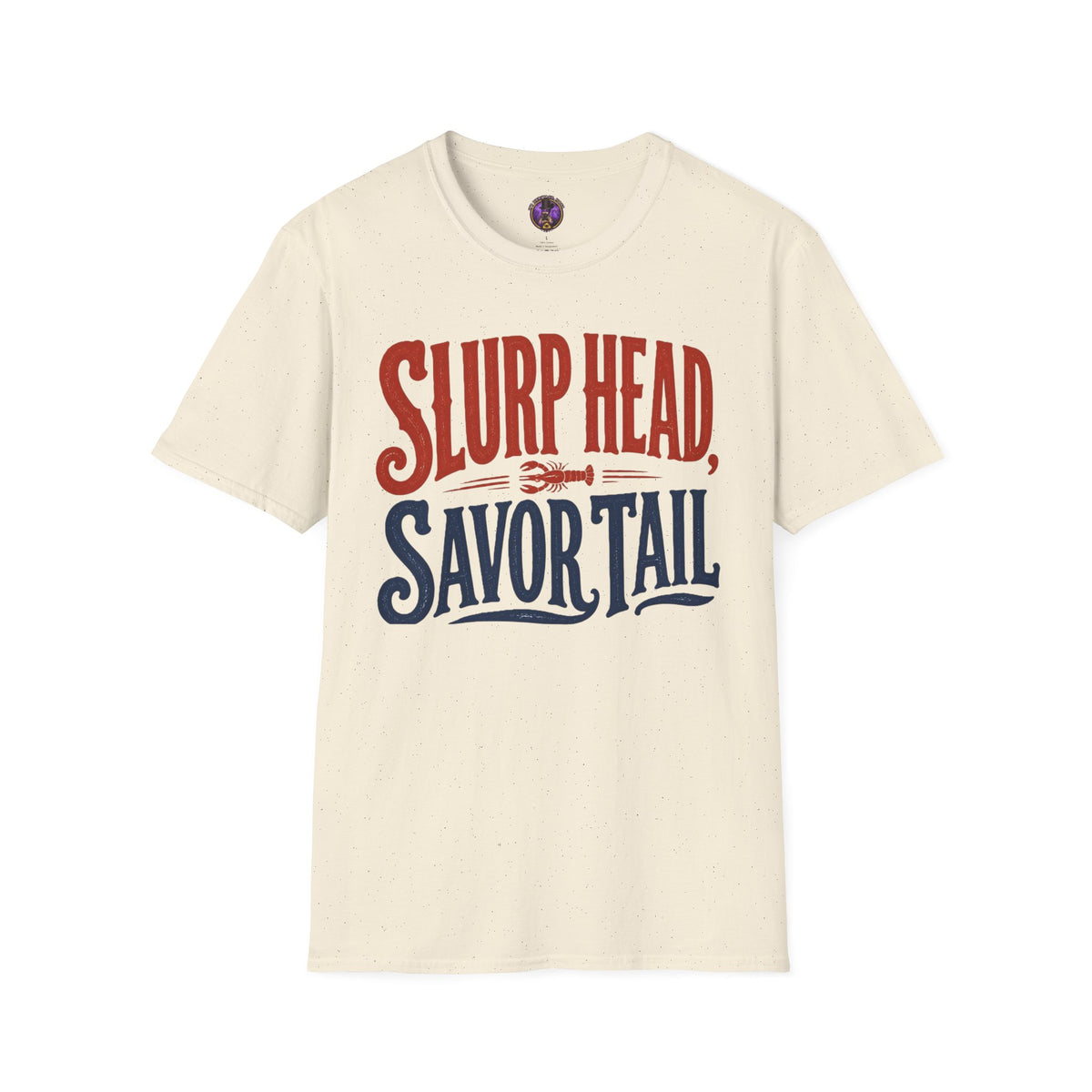 Slurp Head Savor Tail Retro Crawfish T-Shirt graphic T-shirt product image 3