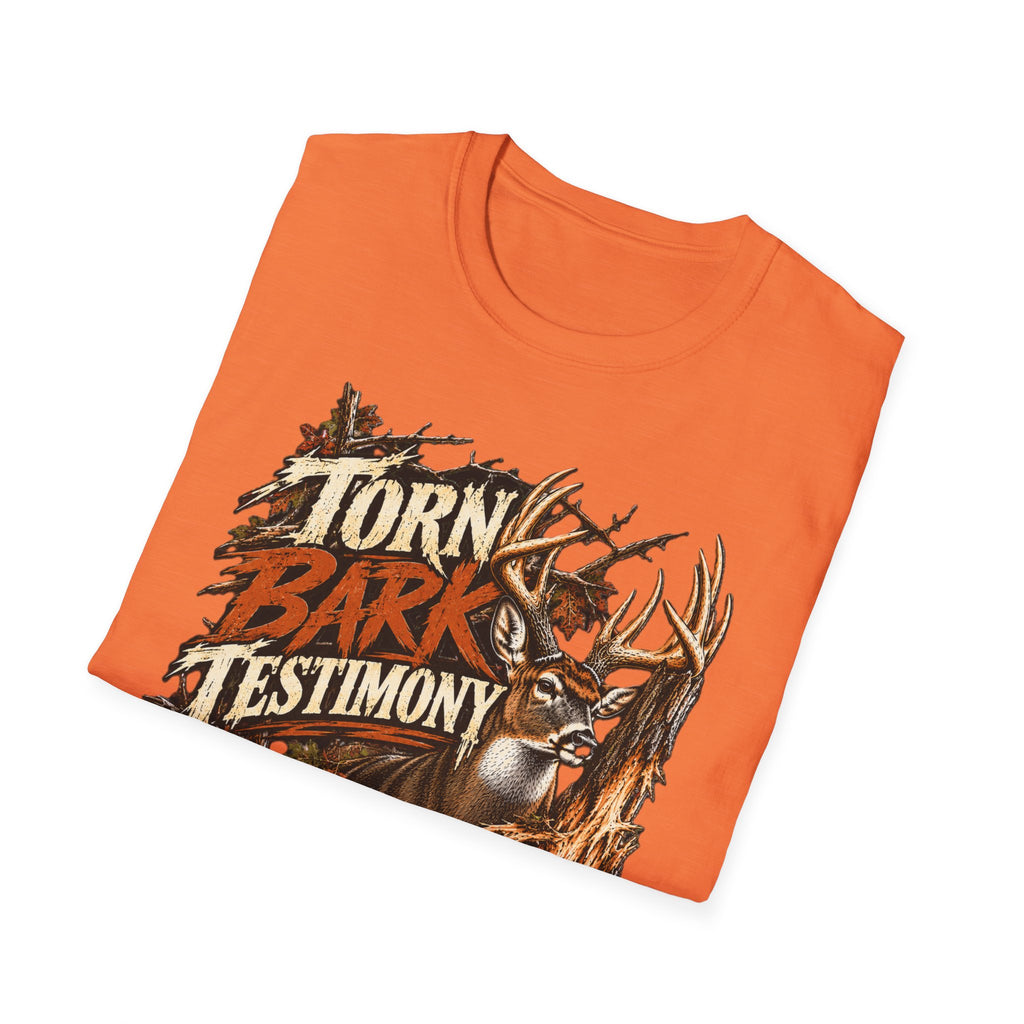Torn Bark Testimony Whitetail Buck Rub Hunting Design