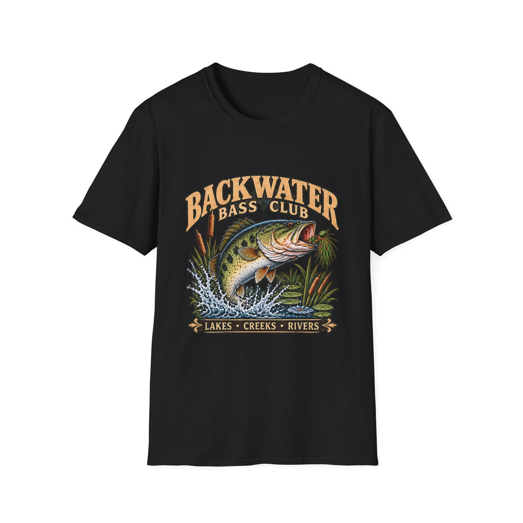 Backwater Bass Club Fishing T-Shirt outdoor graphic T-shirt product image 2