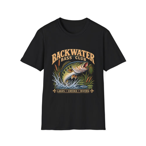 Backwater Bass Club Fishing T-Shirt outdoor graphic T-shirt product image 2