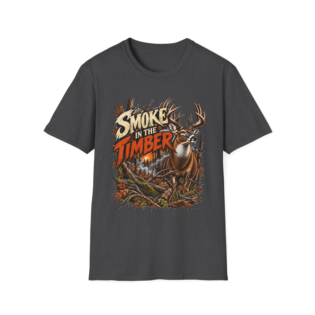 Smoke In The Timber Whitetail Deer Hunting Design