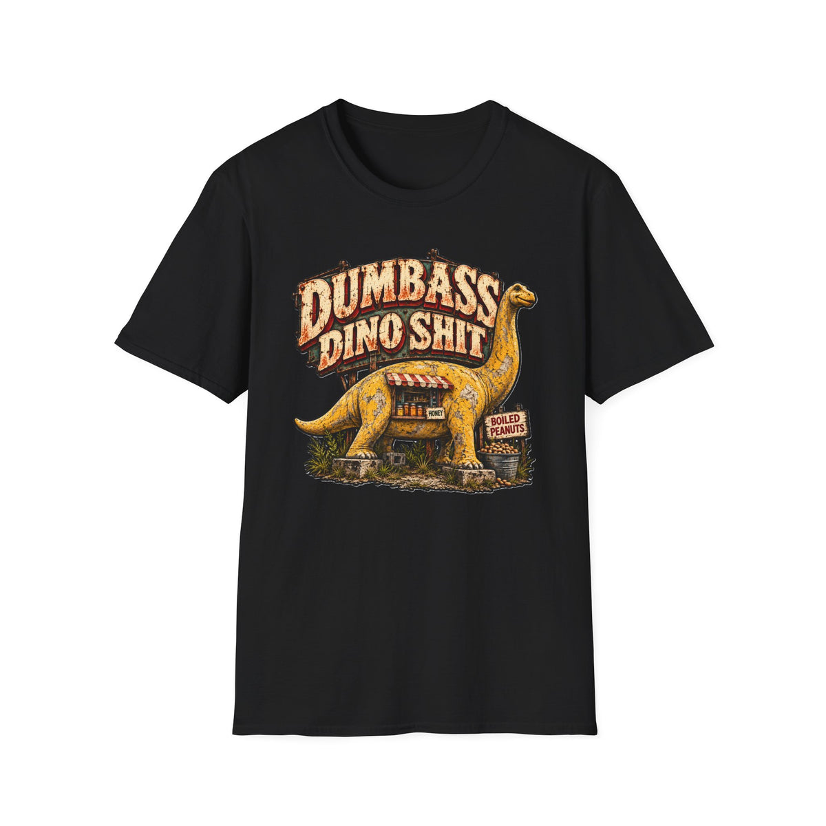 Dumbass Dino Shit T-Shirt — Roadside Dinosaur